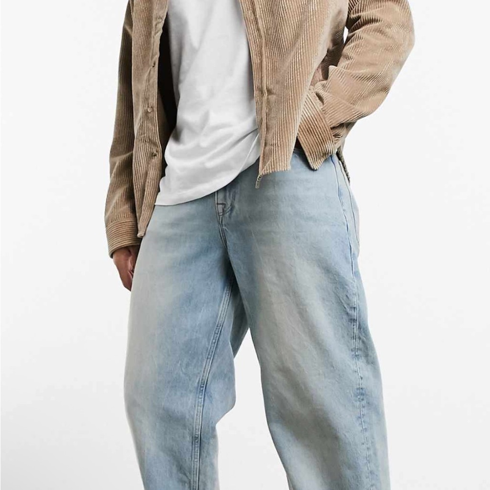 ASOS Design Baggy Light Blue Men's Jeans
